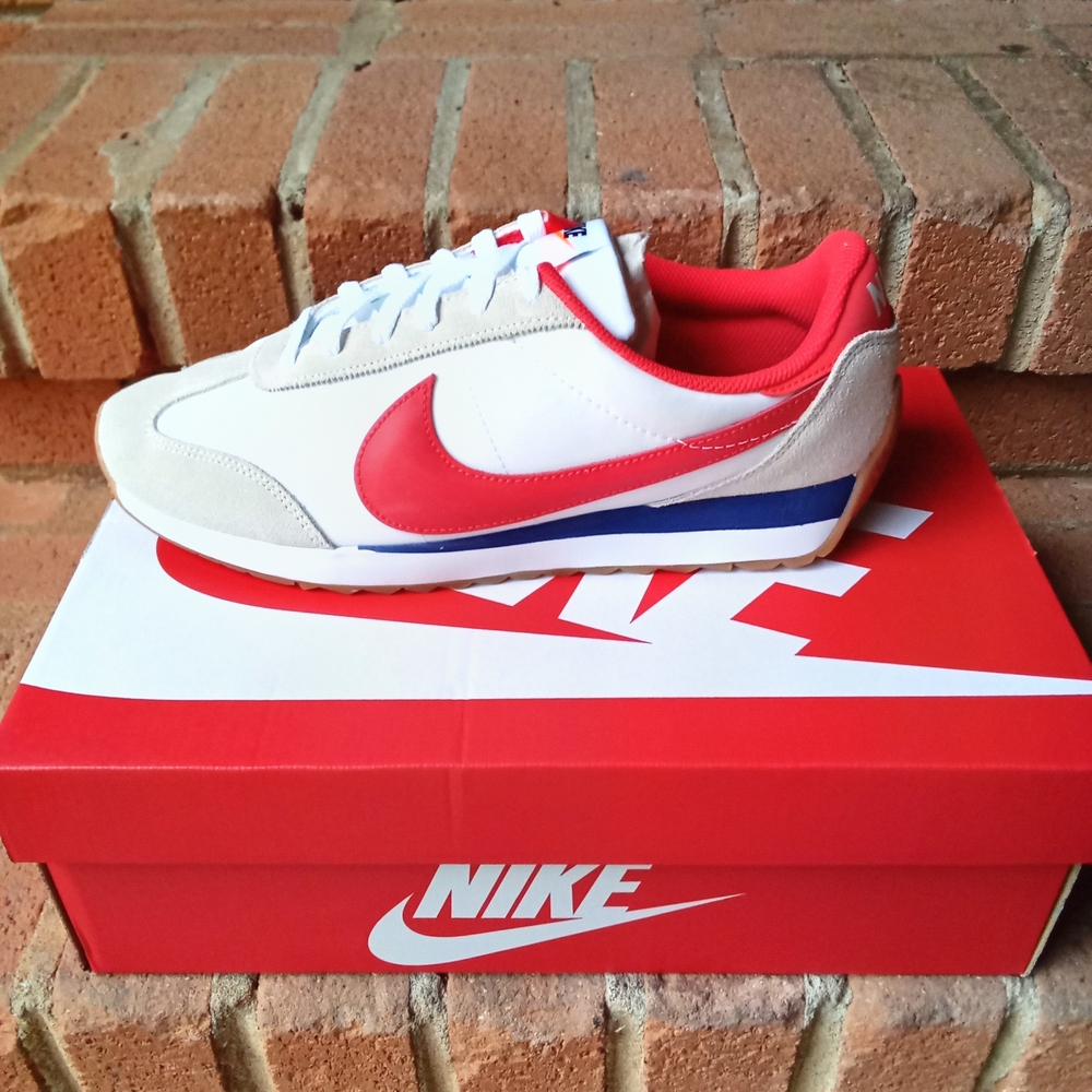 Nike Men's Pacific White/LT Crimson Platinum Tint Blanc/Cramoisi CLR With box